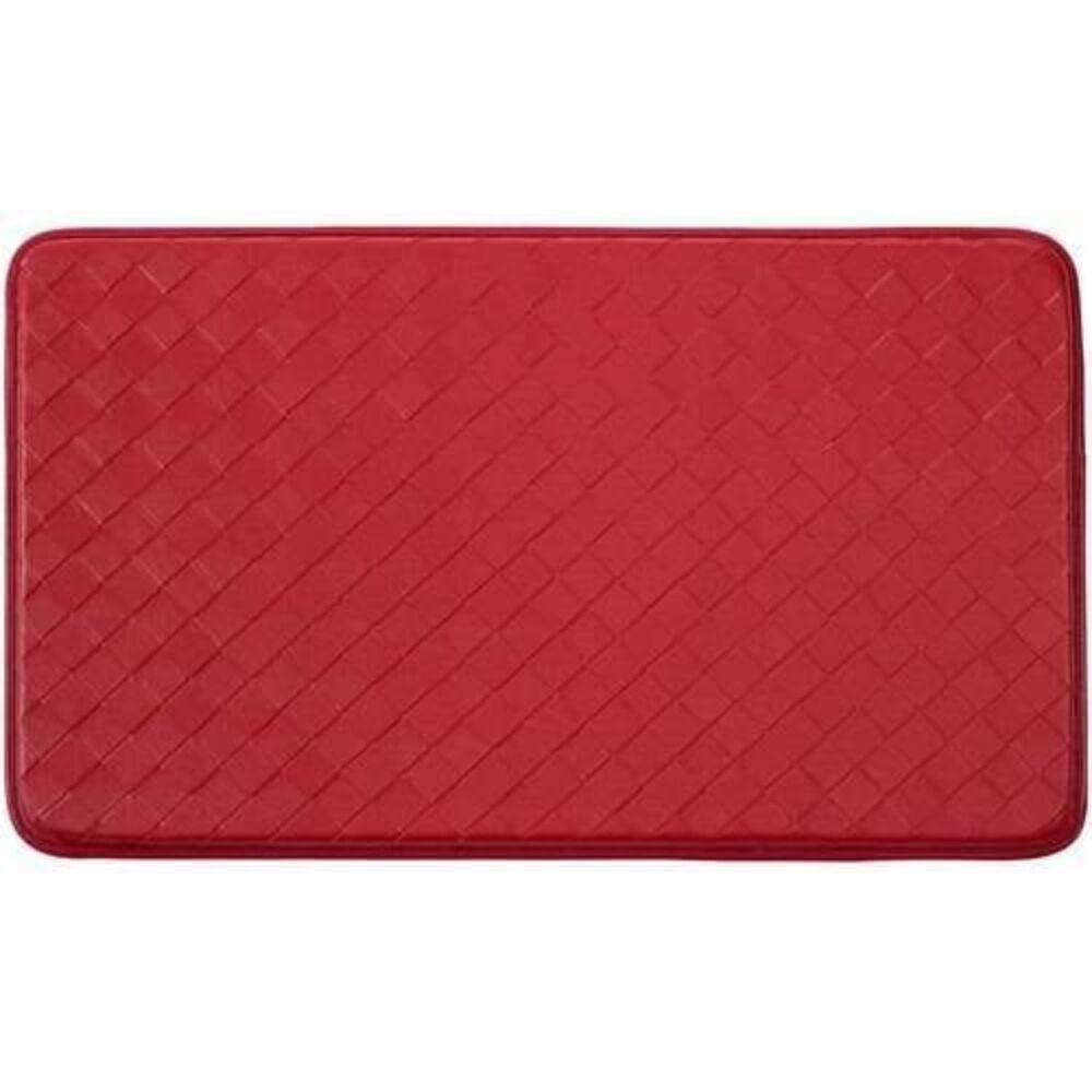 Chef Gear Faux-Leather Diamond Weave 18 x 30 in. Comfort Chef Mat
